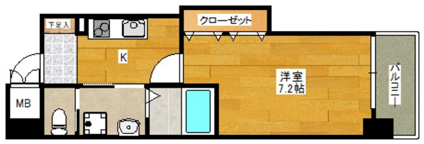 オリエンタル江坂の物件間取画像